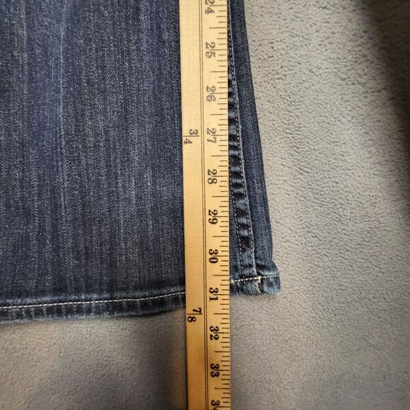 Arizona Jean Co Juniors 11 Blue Boot Cut Distressed Stretch Denim - Picture 8 of 12